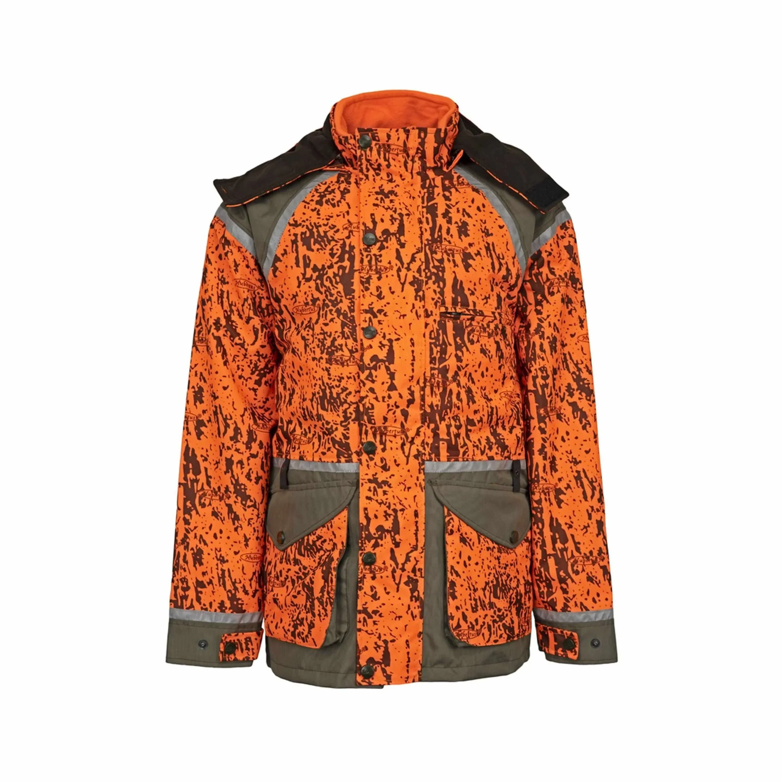 HUBERTUS Hundeführer Sicherheitsjacke DRÜCKJAGD Nachsuchenjacke oliv (camo) – Bild 2