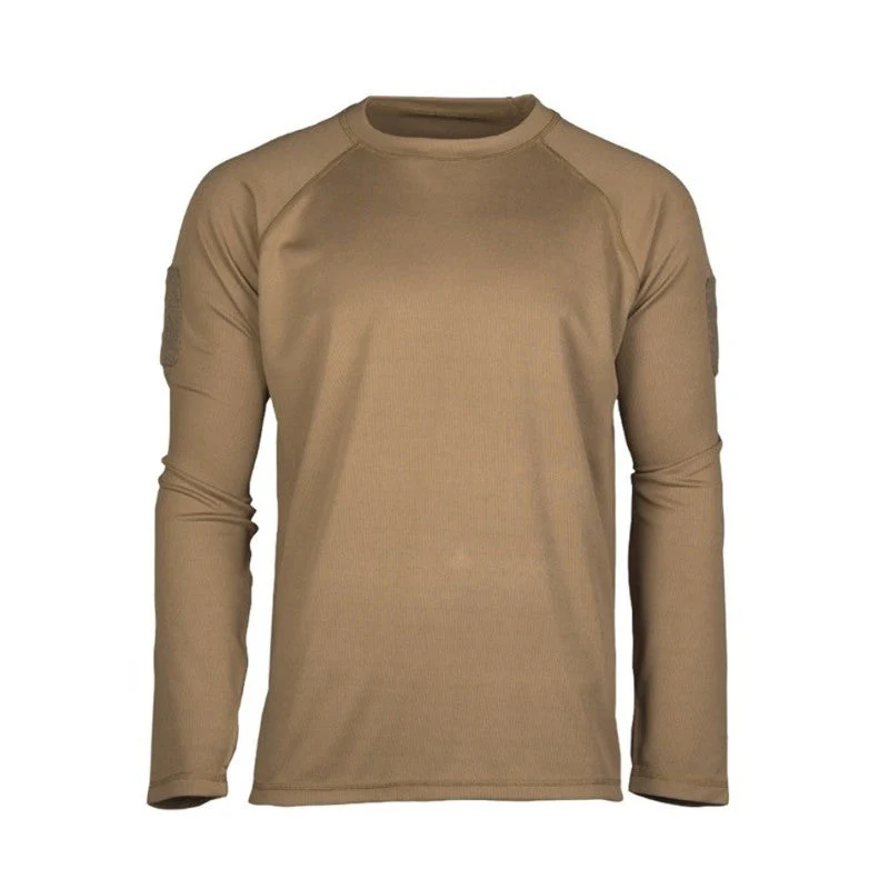 Mil-Tec - Tactical Quick Dry Langarm-T-Shirt // Dunkler Sand / Coyote – Bild 2
