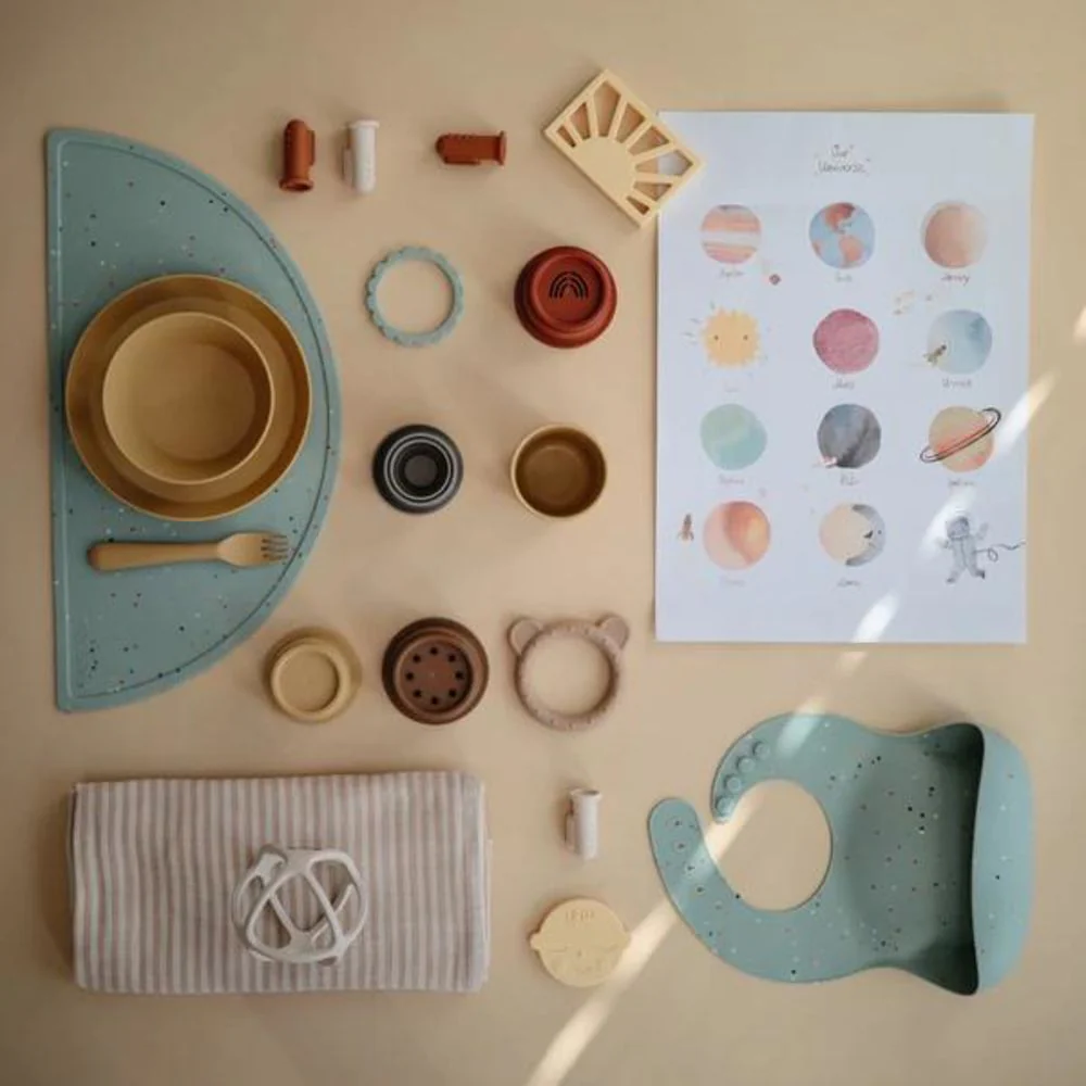 Mushie Motorik-Spielzeug Stapelbecher, Retro, BPA-frei – Bild 7