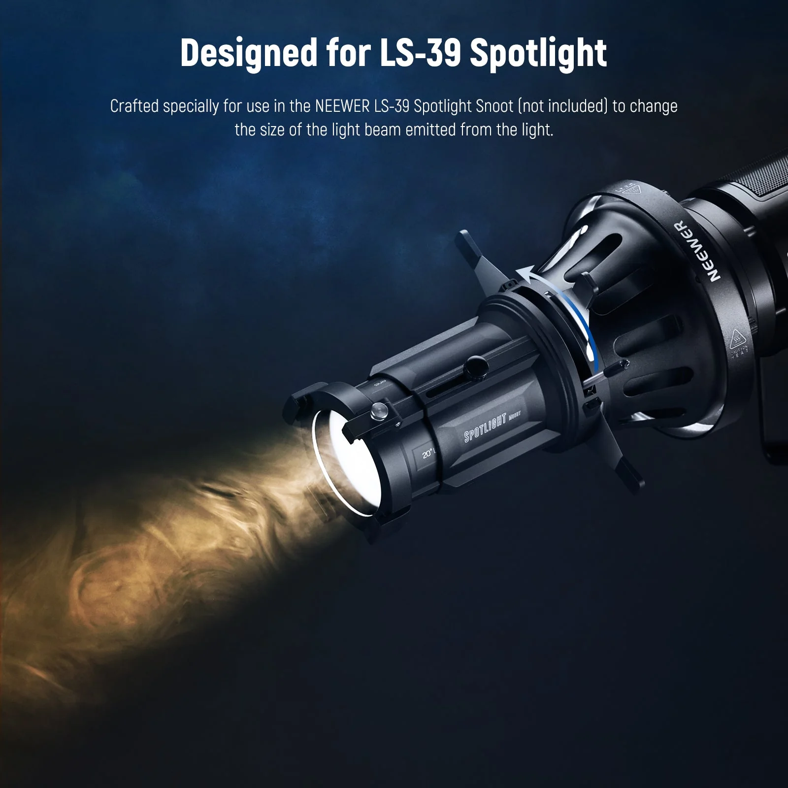 NEEWER CSS2 Spotlight Halterungs Iris für NEEWER LS-39 Strahleraufsatz – Bild 3