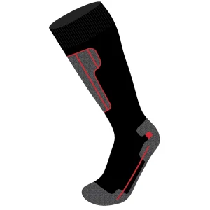 ARECO Thermo Skistrumpf Comfort 3242-01 schwarz-rot Strümpfe Skisocken