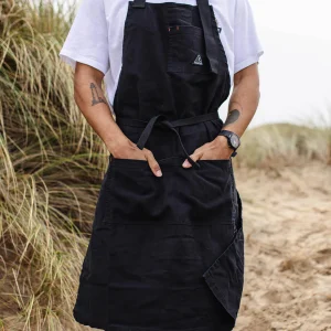 Yard Bio-Baumwoll-Denim-Schürze - Schwarz