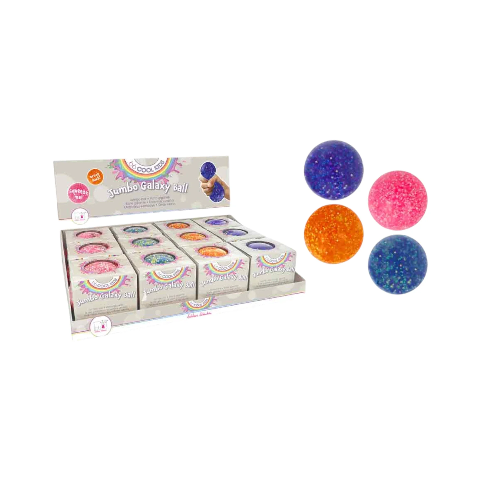 Quetschball in Jumbogröße - Galaxie-Optik Anti-Stress Ball
