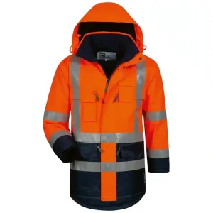 Warnschutz Parka orange/marine EN20471/3 EN343 EN13688 | ELYSEE LUIS