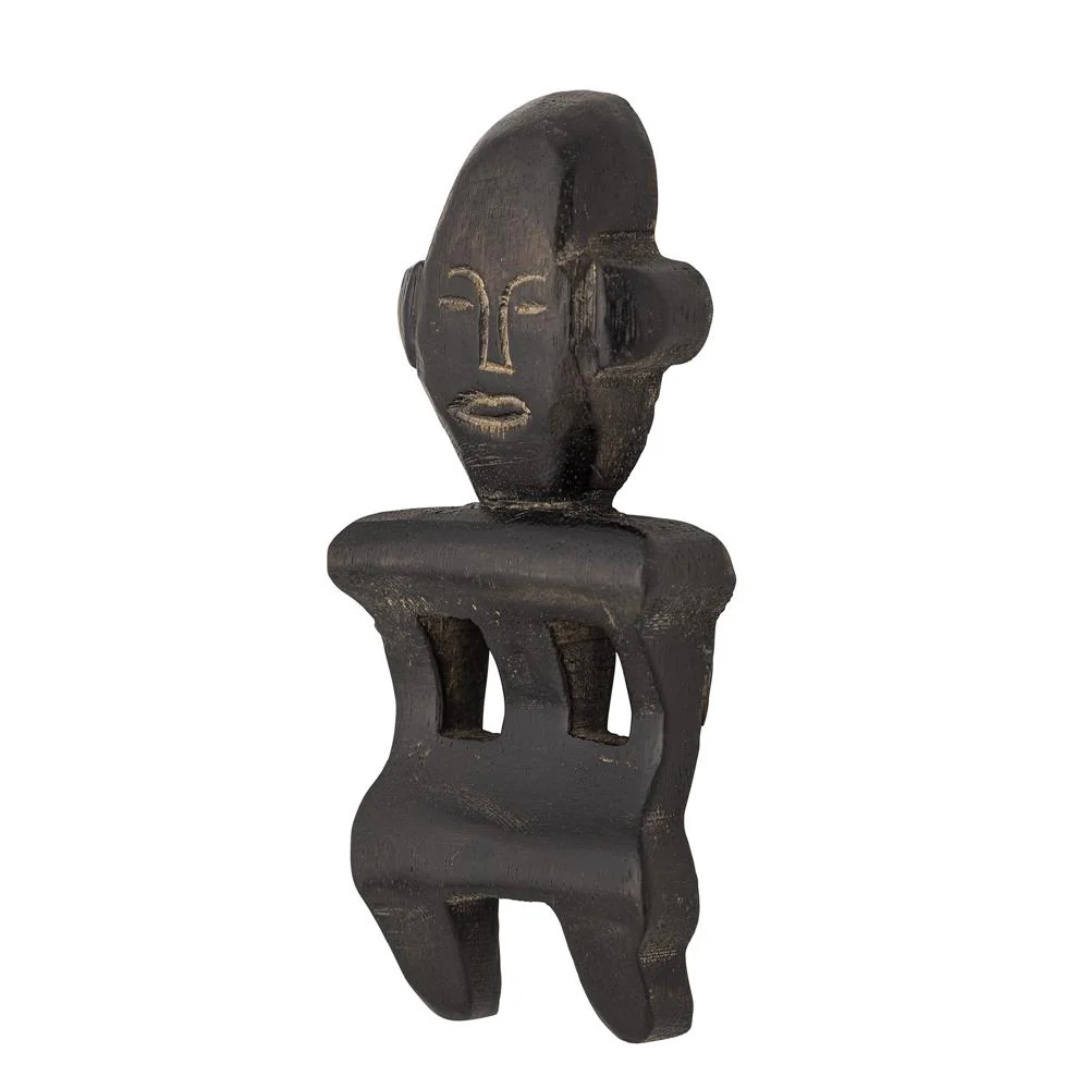 Bloomingville Harlee Dekofigur Schwarz Mangoholz 14 cm Skulptur Ethno Boho