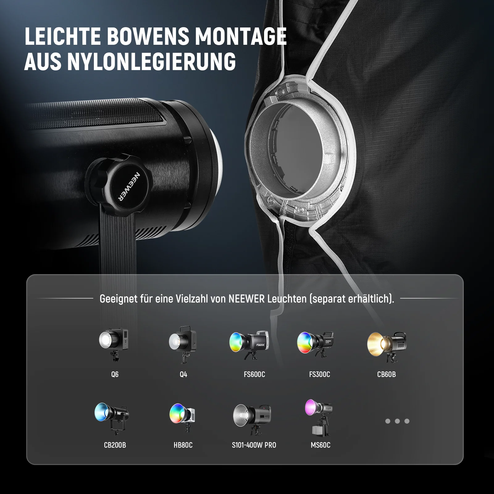 NEEWER BASICS NS60P/NS61P Streifen Softbox – Bild 7