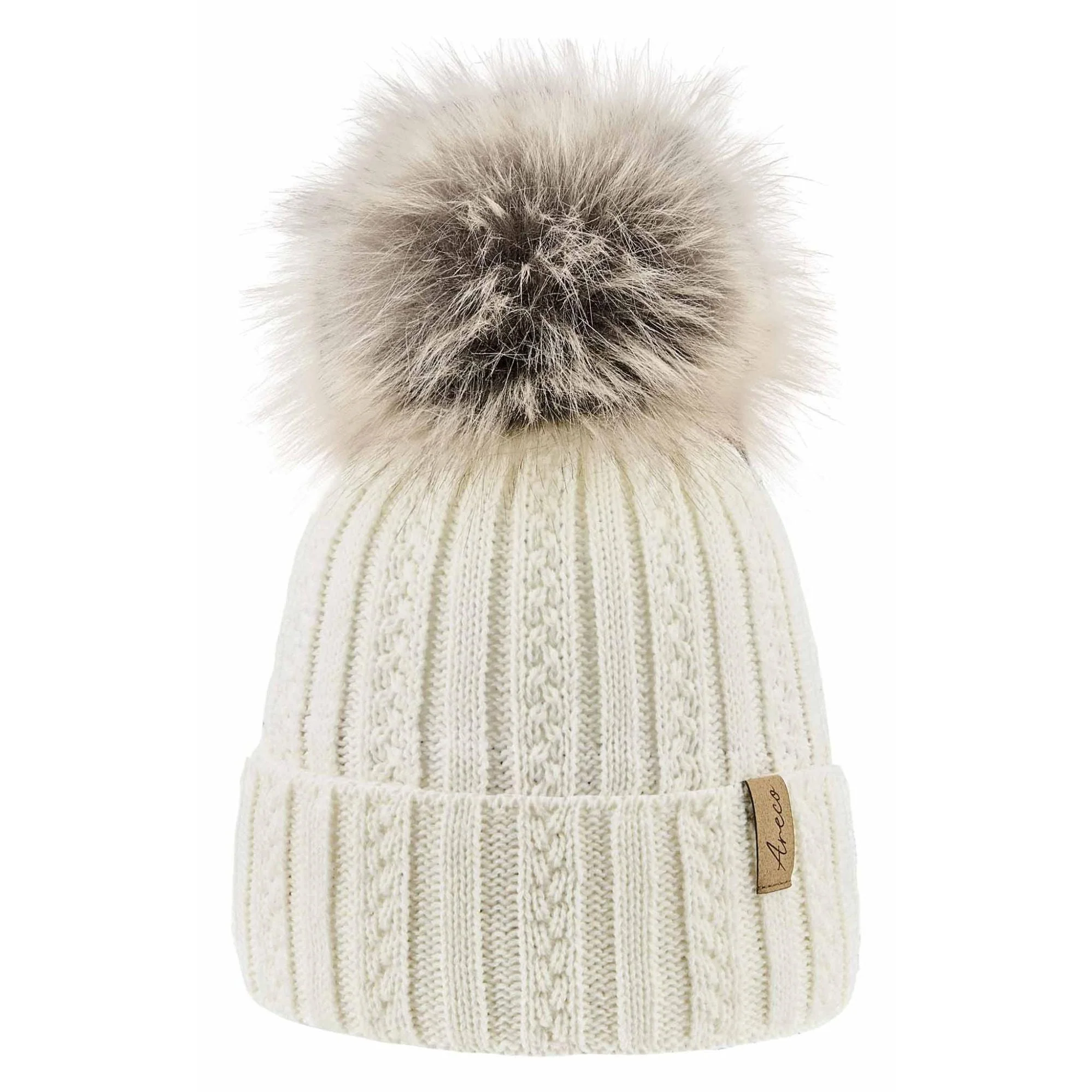 ARECO Kinder Pudelmütze Juniors 7826 Girls Mütze Bommelmütze Wintermütze – Bild 3