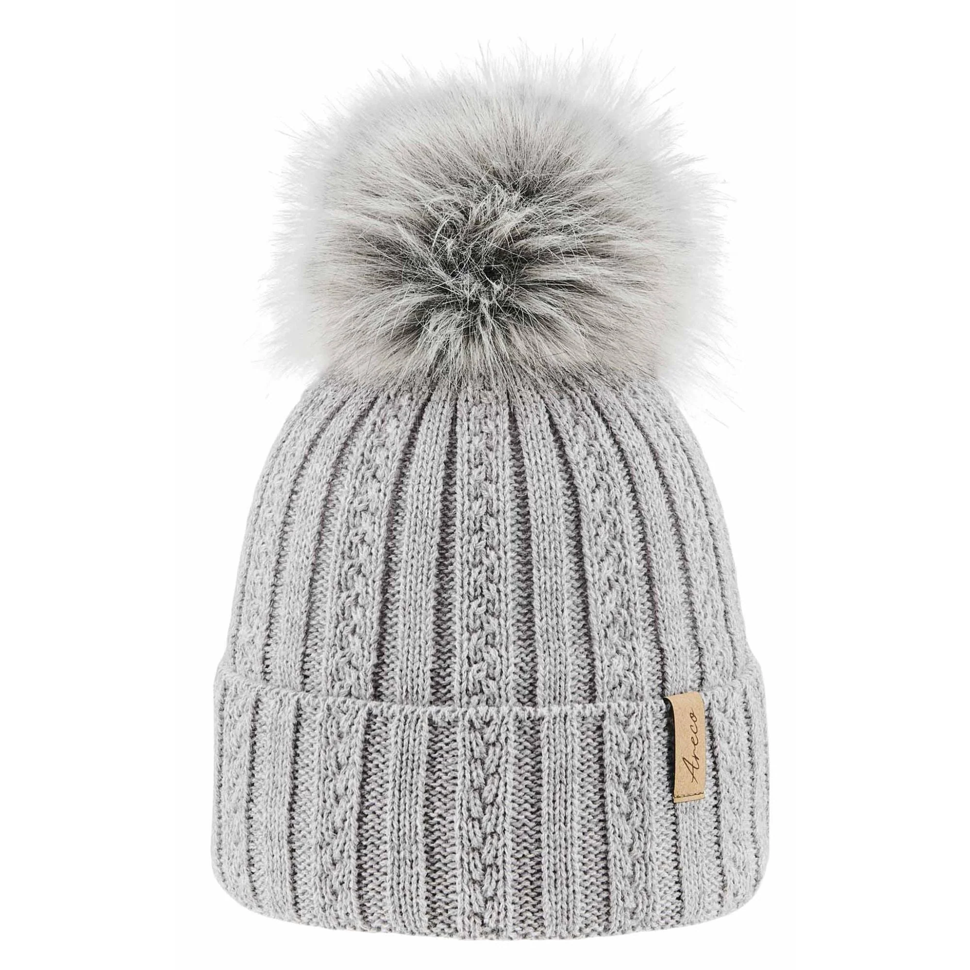 ARECO Kinder Pudelmütze Juniors 7826 Girls Mütze Bommelmütze Wintermütze – Bild 2