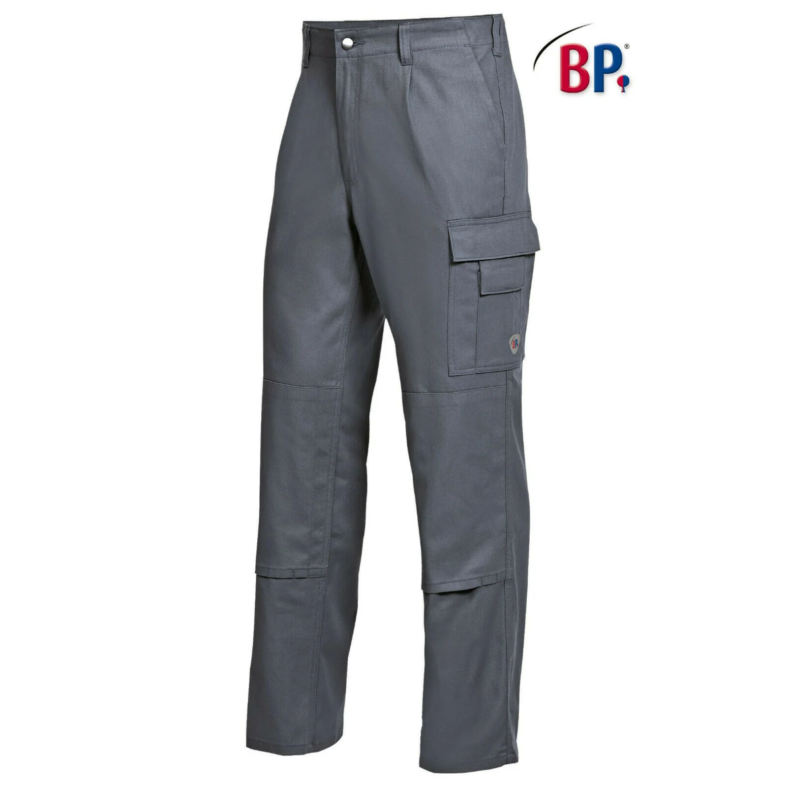 BP® Basic-Arbeitshose m. Kniepolstertasche 1486 dunkelgrau Herren Berufshose – Bild 2