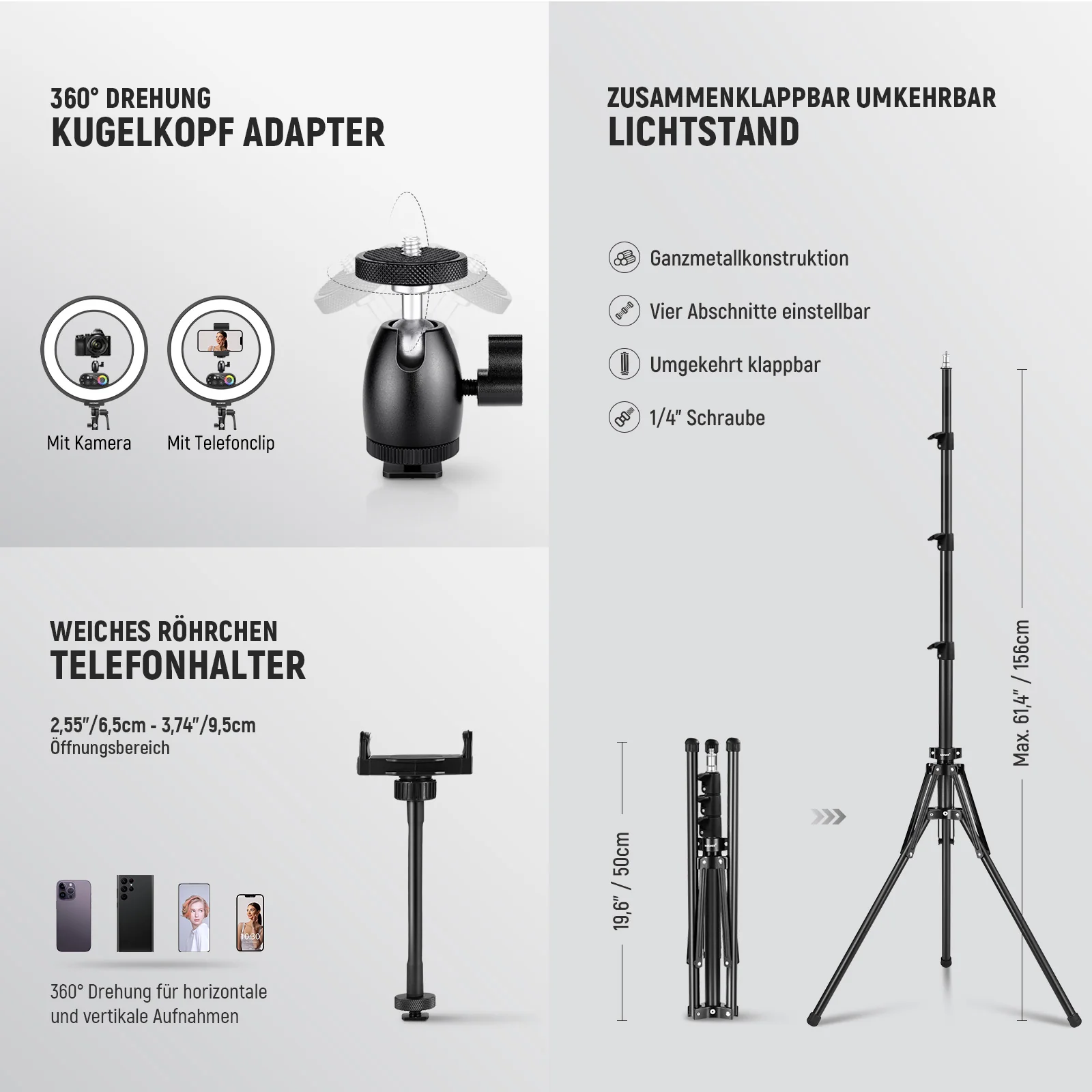 NEEWER RL45C 45W 18" Edge-Lit RGB LED Ringlicht – Bild 7