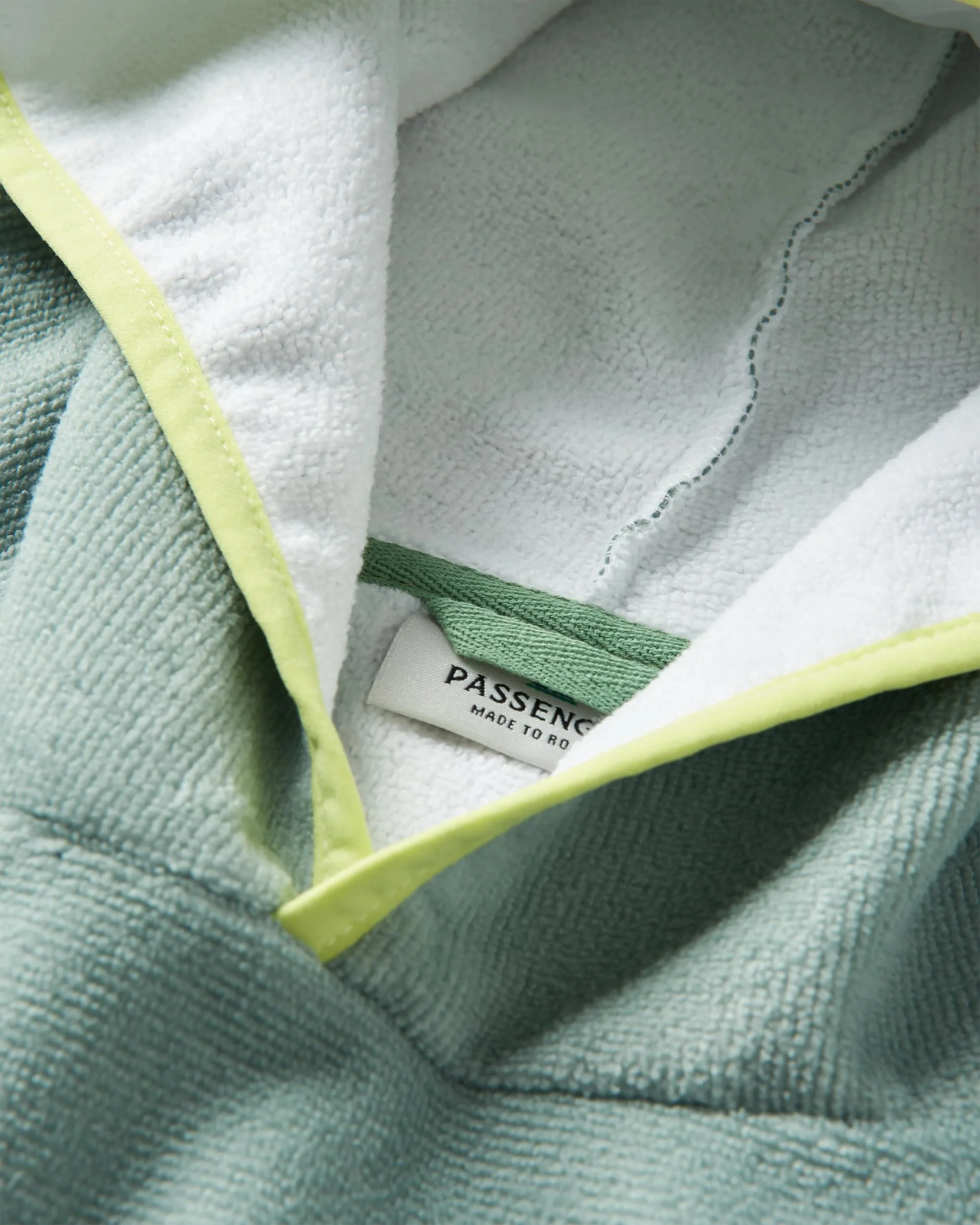 Tulum Handtuch-Poncho - Pistazie/Anthrazit – Bild 4