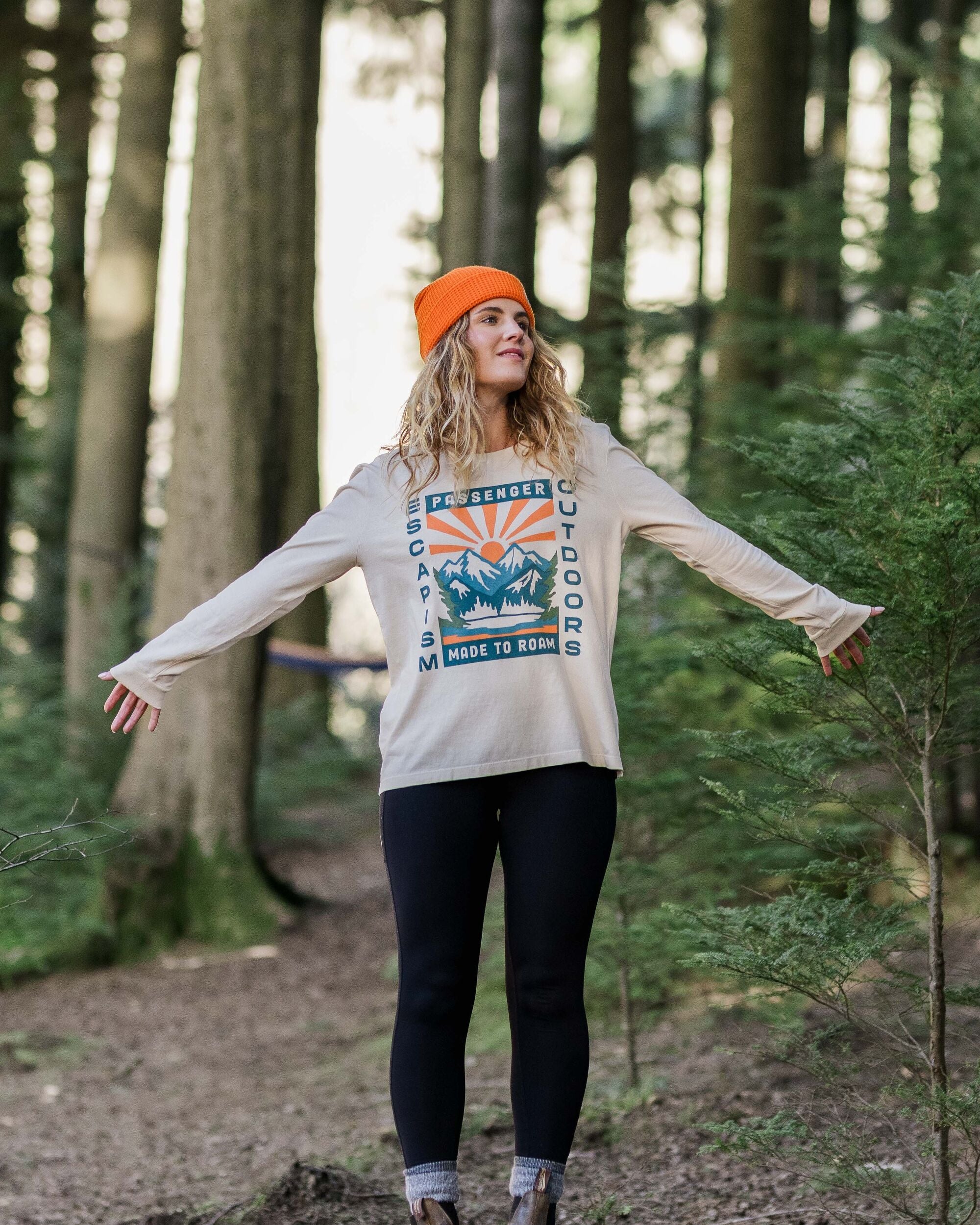 Solitude Baumwoll-Oversized-Langarmshirt - Birke – Bild 6