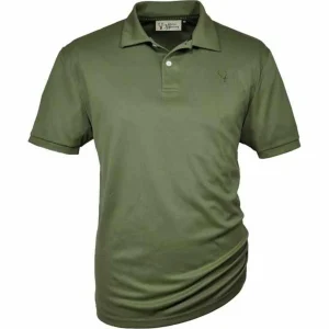 HUBERTUS Hunting Herren Funktions-Poloshirt Piqué oliv Shirt