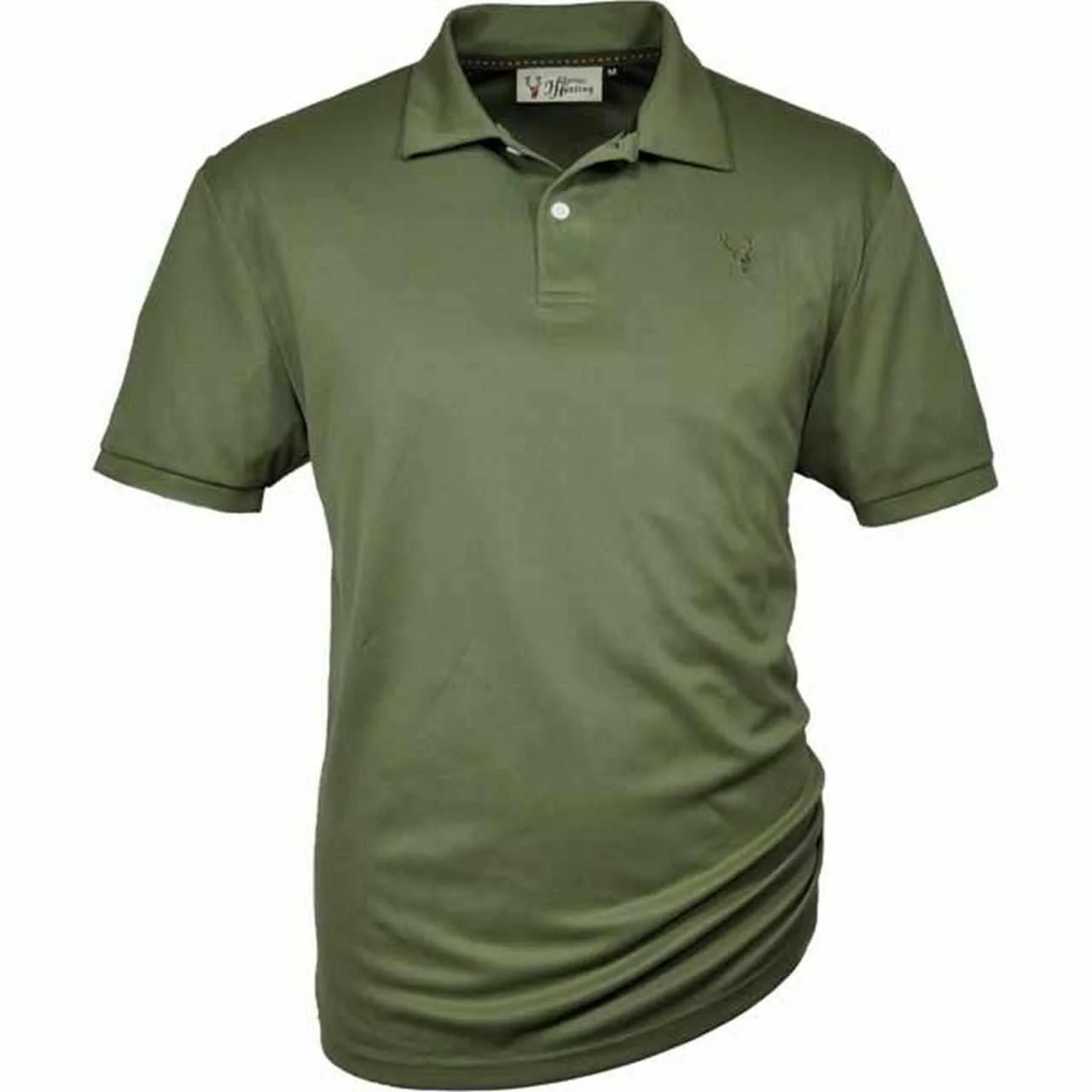 HUBERTUS Hunting Herren Funktions-Poloshirt Piqué oliv Shirt