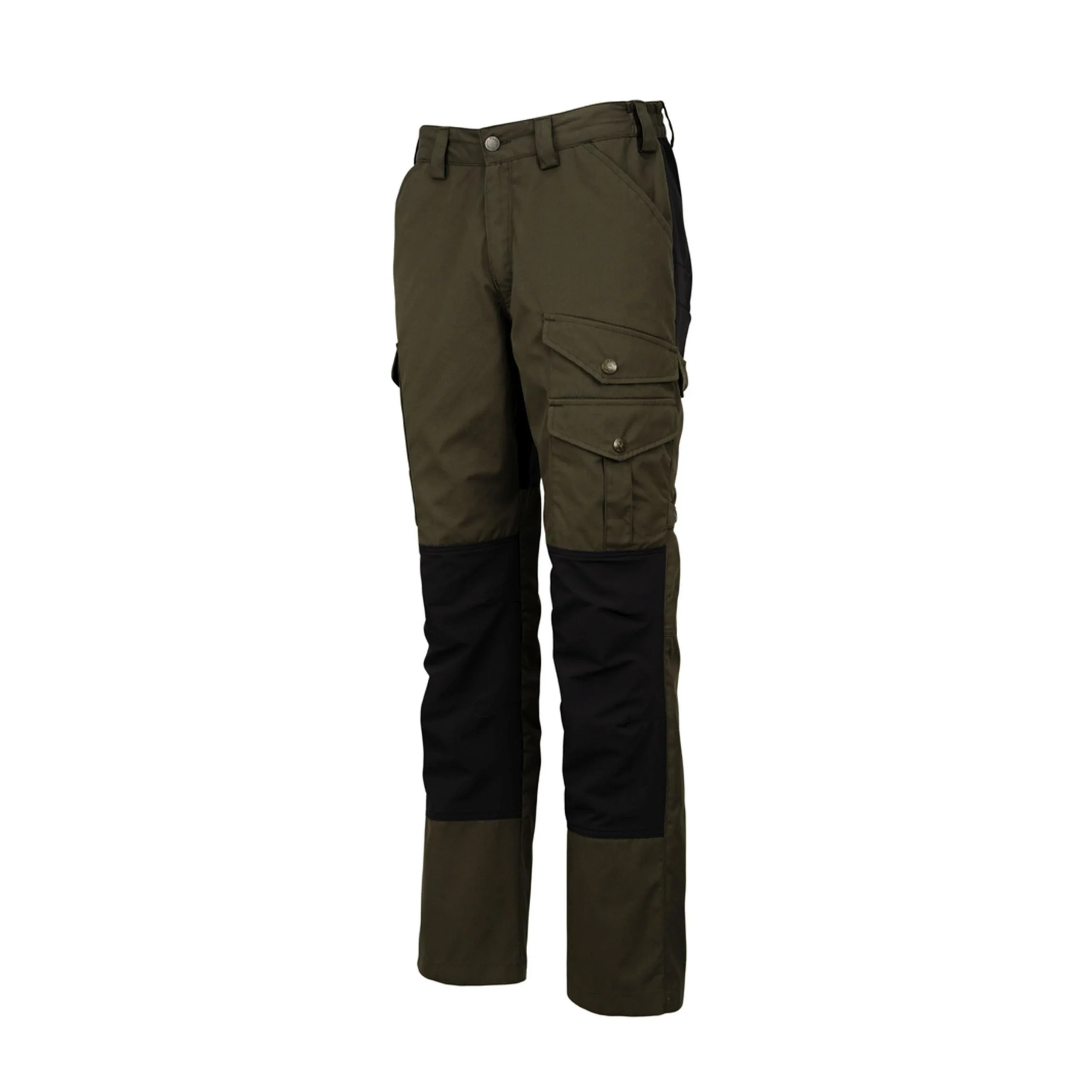 HUBERTUS Outdoor Hose OS1200 mit Besatz oliv/braun Herren Jagdhose – Bild 3