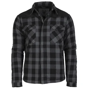 MIL-TEC® Lumberjacket  schwarz/grau Holzfällerjacke Jacke