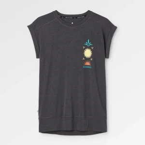 Damen Solscape Active T-Shirt - Verwaschenes Schwarz Marl