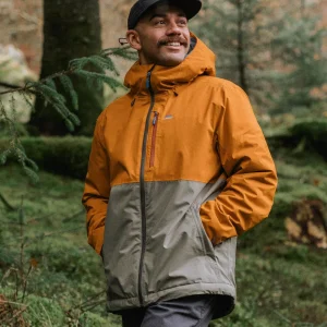 Eclipse Isolierte Wasserdichte Jacke - Retro Orange/Staubiges Oliv