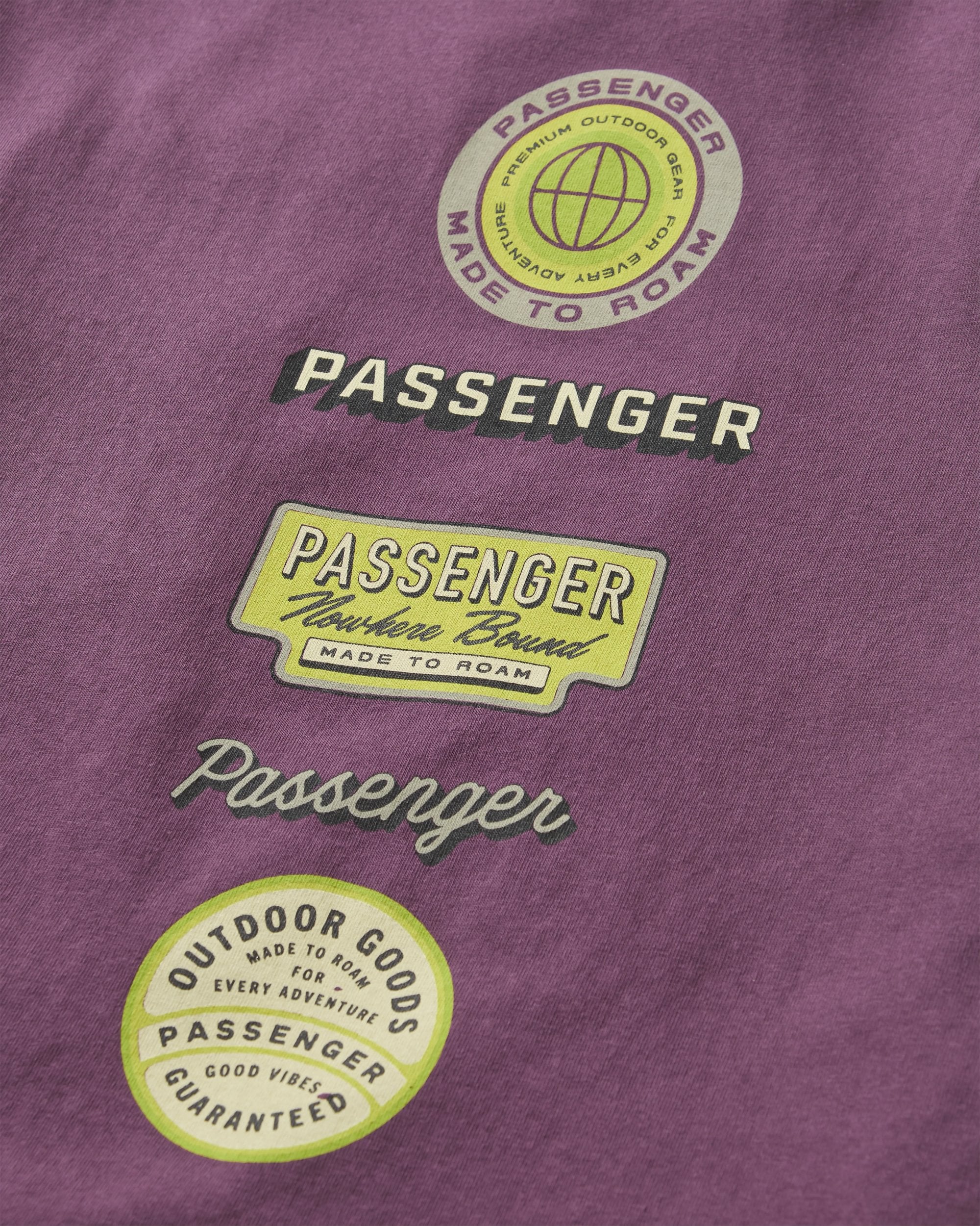 Guided Baumwoll-T-Shirt - Dunkle Pflaume – Bild 6