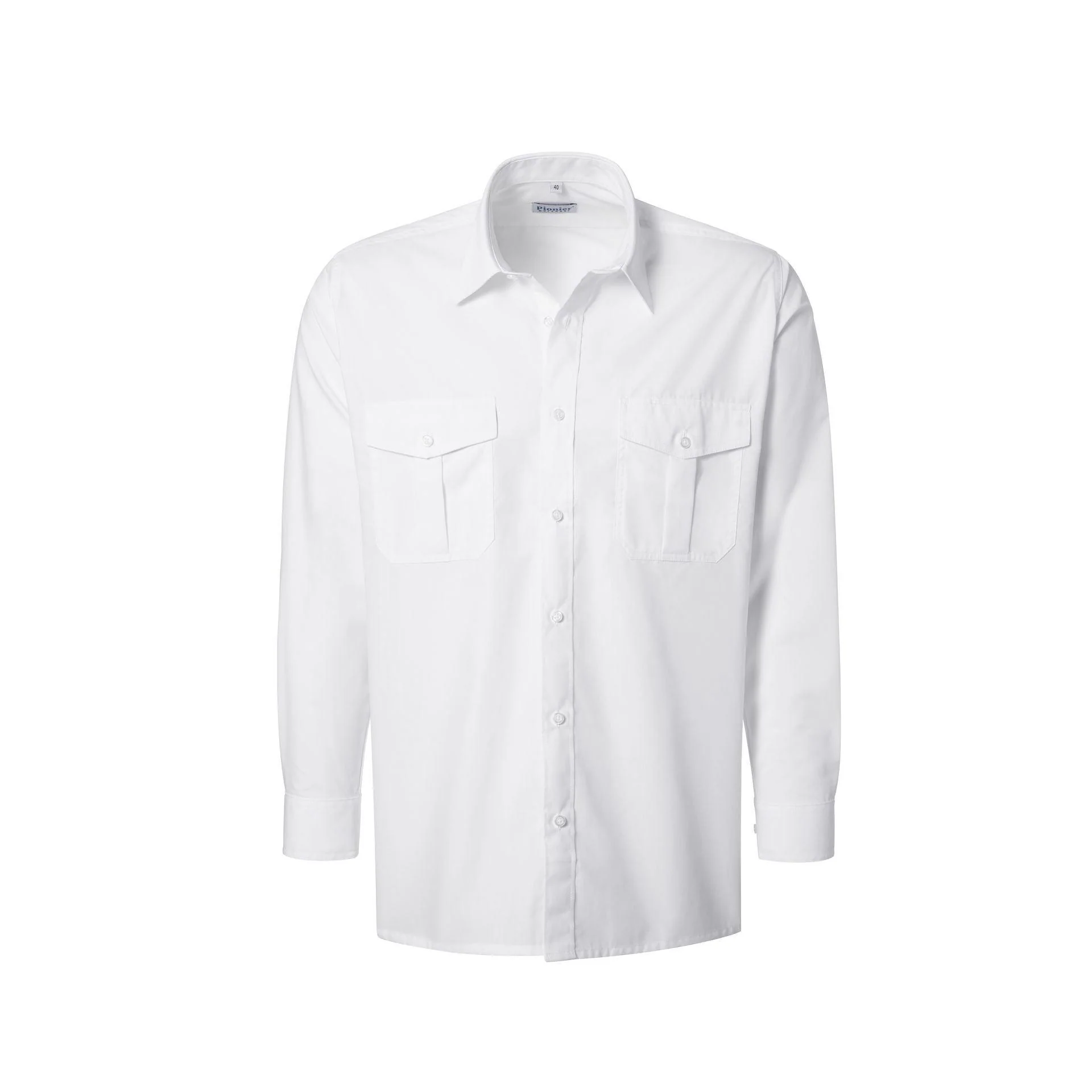 Pionier Pilothemd W1 13026 weiß Herren Langarm Hemd 1/1 Arm