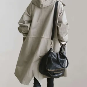 Wasserfester Kapuzen-Trenchcoat - Warm & Stilvoll