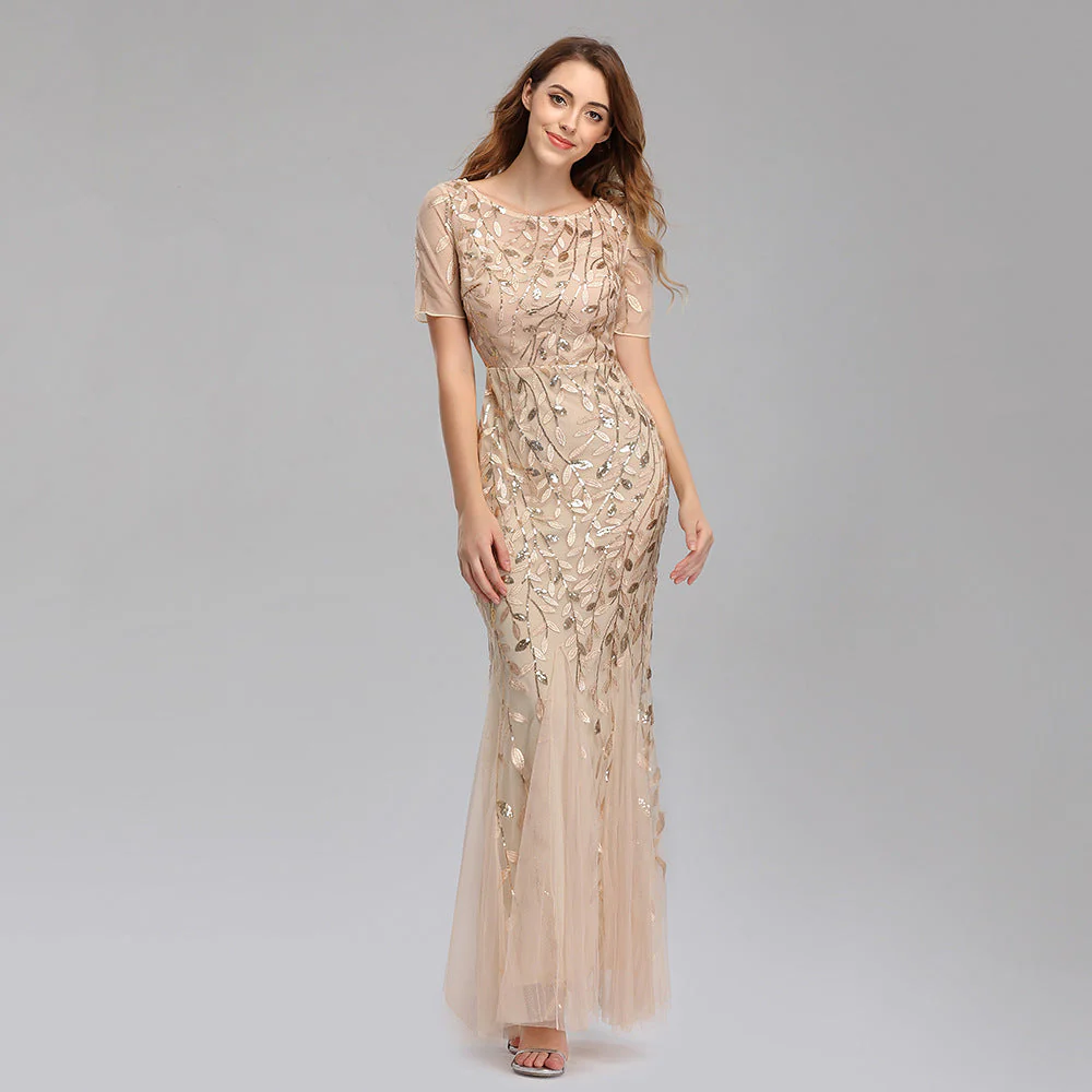 Goldenes Abendkleid: Elegant & Vielseitig – Bild 8