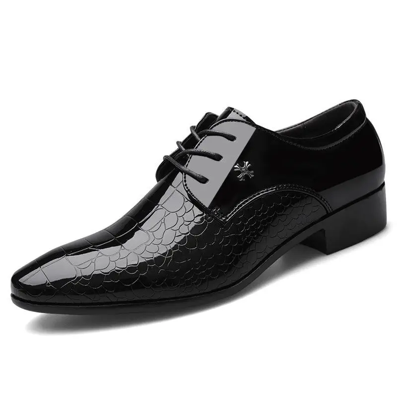 Herren Lackschuhe Schwarz – Elegante Spitzenschuhe mit Glänzendem Finish | Hochwertige Formelle Lederschuhe zum Günstigen Preis – Bild 2