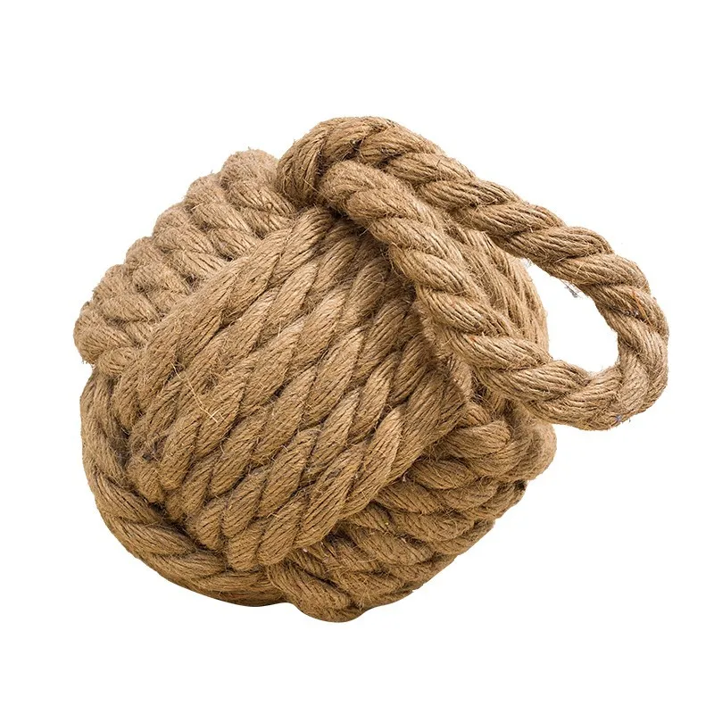 Türstopper im Mediterranen Stil – Dekorativer Seilball Türhalter | Kreatives Rustikales Design für Zuhause, Restaurants & Bars – Bild 6