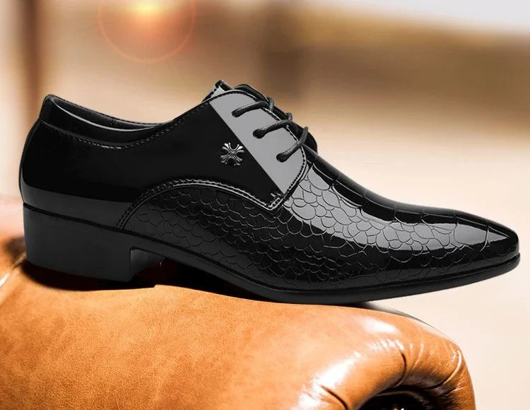 Herren Lackschuhe Schwarz – Elegante Spitzenschuhe mit Glänzendem Finish | Hochwertige Formelle Lederschuhe zum Günstigen Preis – Bild 8