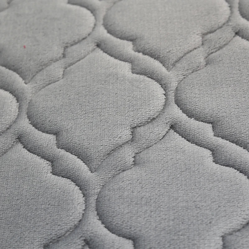 Gestreifte Rutschfeste Badematte – Saugfähig & Schnell Trocknend, Ultraweich – Bild 7