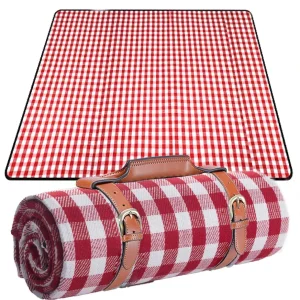 Extra Große Picknickdecke – Tragbare Wasserdichte & Sandfeste Matte | Faltbare Outdoor Decke mit Tragegriff für Strand, Park & Reisen