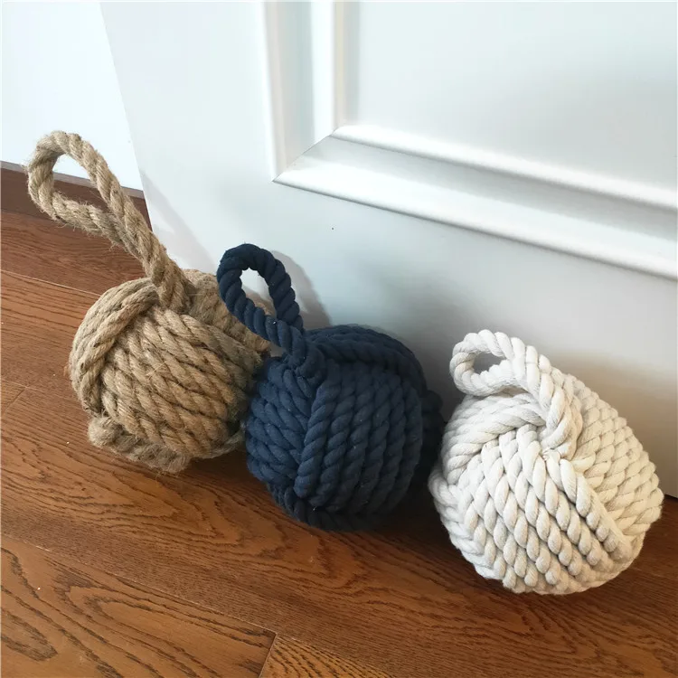 Türstopper im Mediterranen Stil – Dekorativer Seilball Türhalter | Kreatives Rustikales Design für Zuhause, Restaurants & Bars – Bild 9