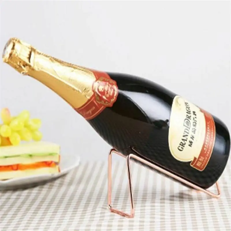 Einfacher Weinflaschenhalter – Edelstahl Flaschenständer | Moderner Halter für Wein & Bier | Stilvolles Bar-Accessoire für Zuhause – Bild 4