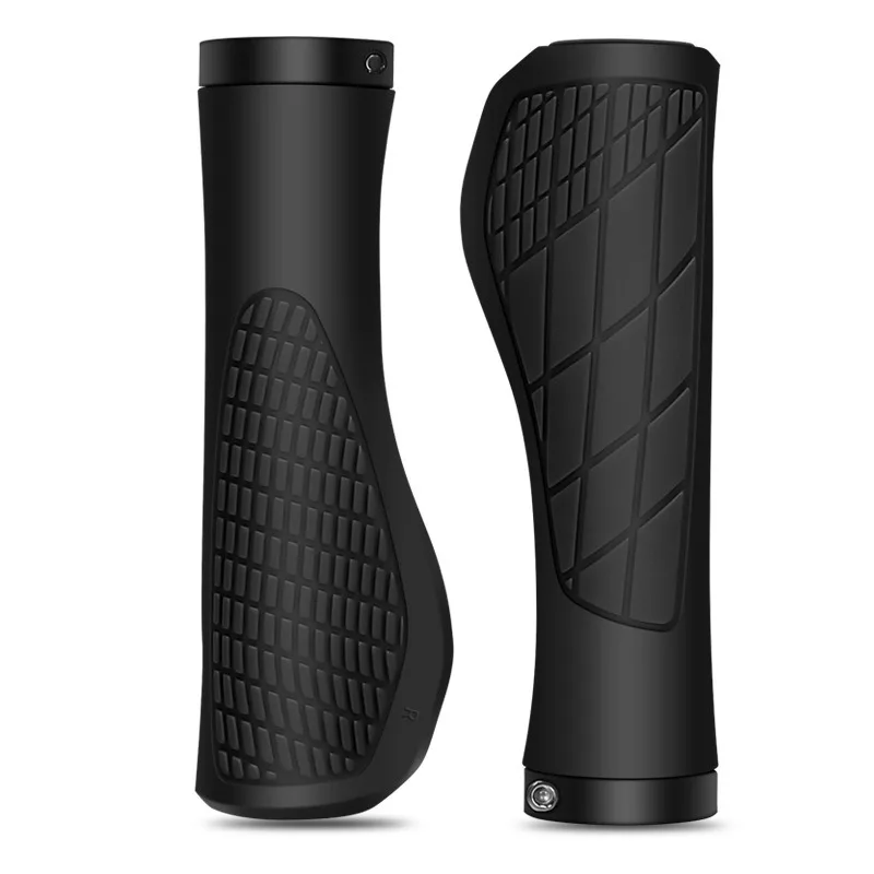 1 Paar Fahrrad Lenkergriffe – Stoßdämpfende Ergonomische Lock-On MTB Griffe für Mountainbikes & Rennräder – Bild 5