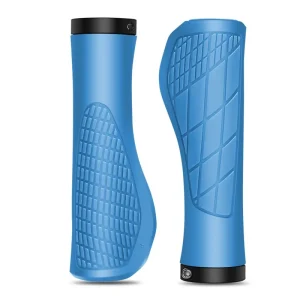 1 Paar Fahrrad Lenkergriffe – Stoßdämpfende Ergonomische Lock-On MTB Griffe für Mountainbikes & Rennräder