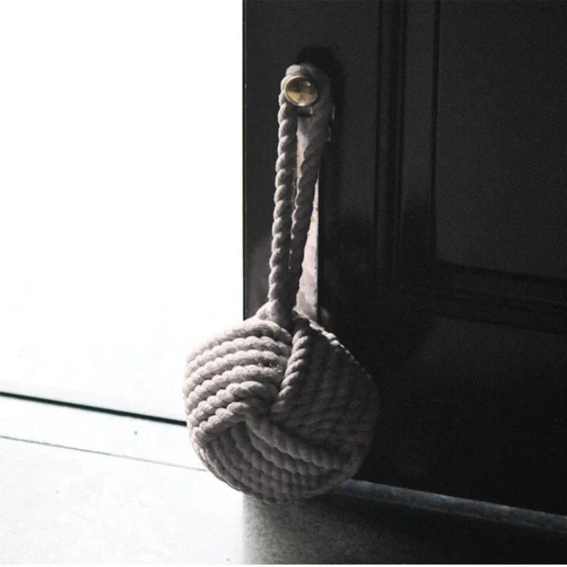 Türstopper im Mediterranen Stil – Dekorativer Seilball Türhalter | Kreatives Rustikales Design für Zuhause, Restaurants & Bars – Bild 4