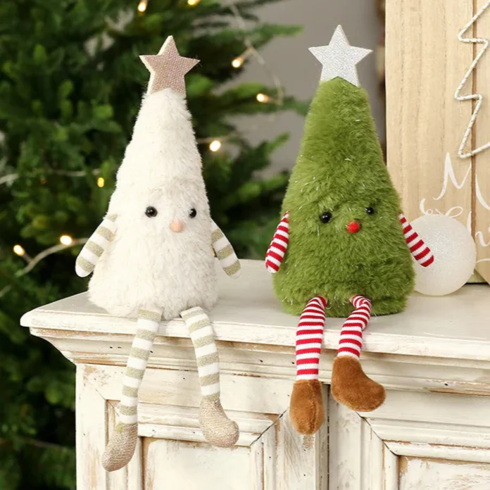 Weihnachten Plüschpuppen – Deko | Niedliche Weihnachtsfiguren für Kinder, Zuhause, Hotels & Schaufenster – Bild 2