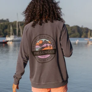 Wilds Oversized Sweatshirt aus Baumwolle – Holzkohle