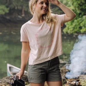 Daisy Chain Baumwoll-T-Shirt - Pfirsichsahne