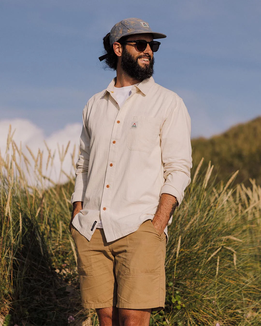 Arica strukturiertes Hemd - Birke