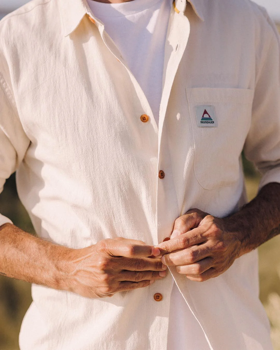 Arica strukturiertes Hemd - Birke – Bild 9