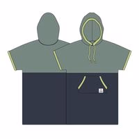 Tulum Handtuch-Poncho - Pistazie/Anthrazit – Bild 6