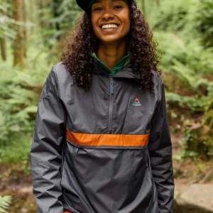 Viento Windshell Anorak - Holzkohle