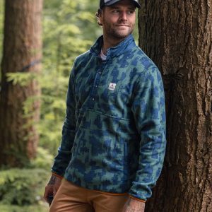 Adrift Polar Fleece – Oak Patch Deep Ocean