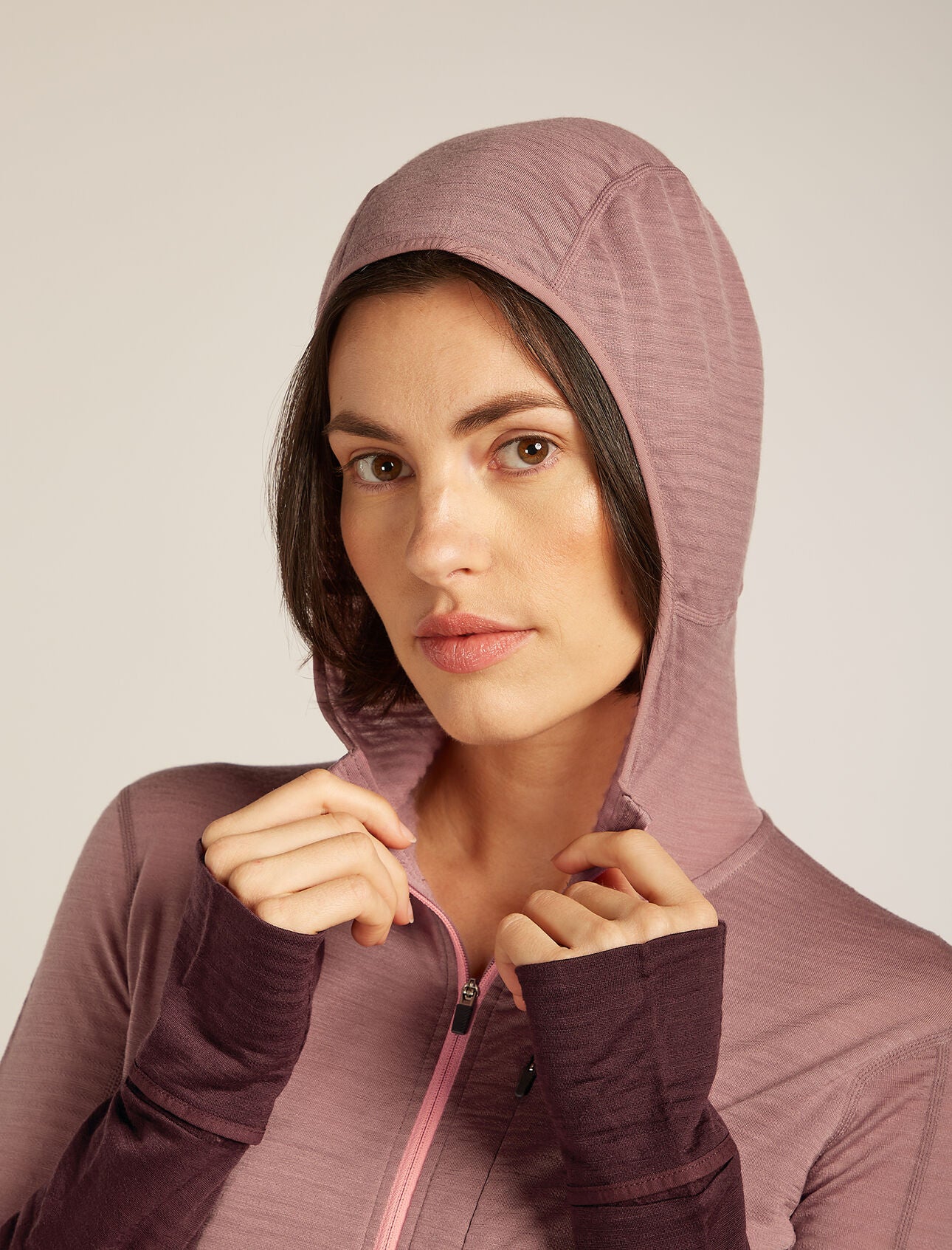 Women's Merino 200 Realfleece Descender LS Zip Hoodie | Fleecejacke – Bild 9
