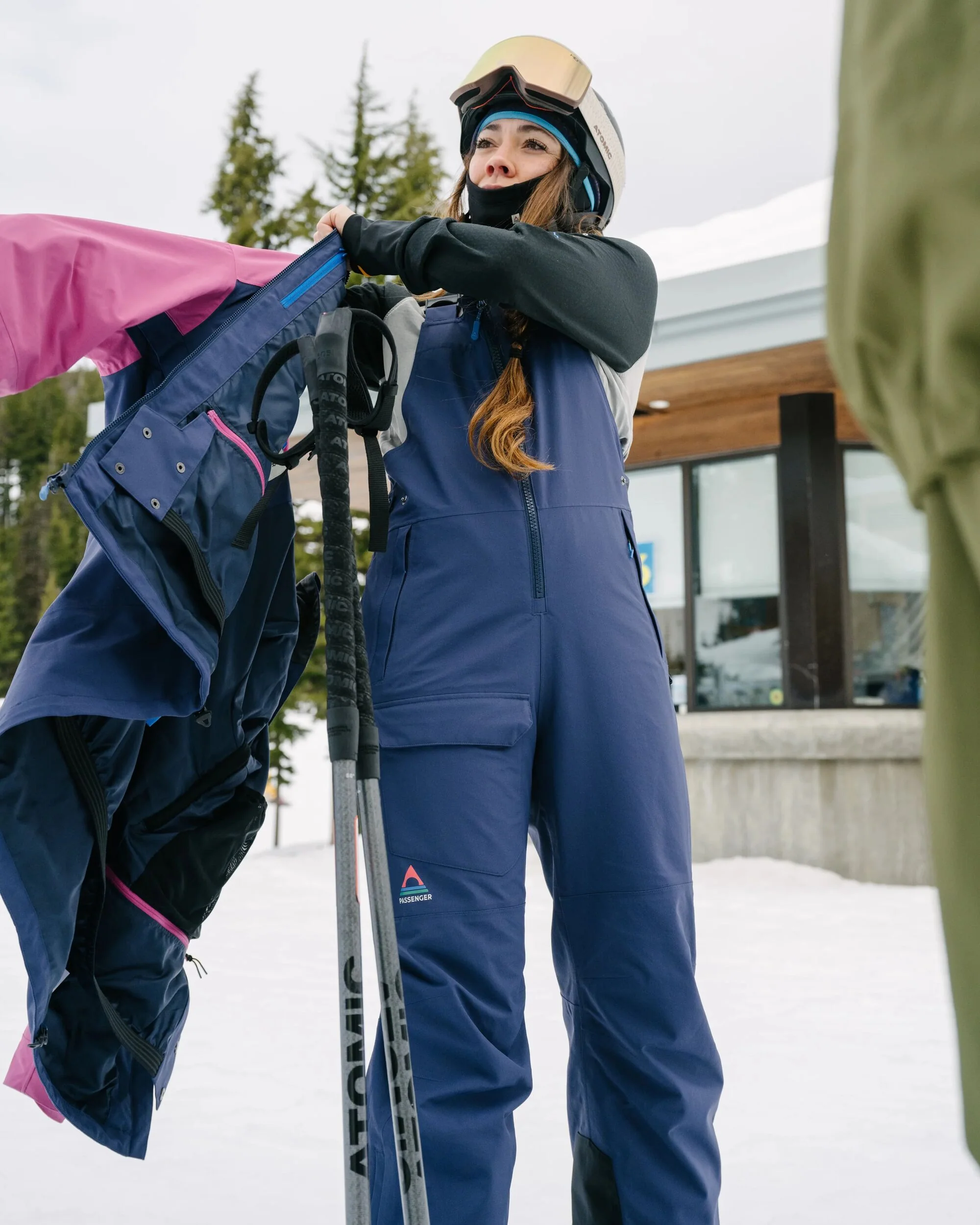Snowscape Isolierte Latzhose für Damen - Tiefes Marineblau – Bild 3