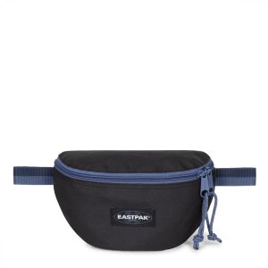 Eastpak SPRINGER, Kleine Umhängetasche, Kontrast Prep Black (blau) , 2L, Bauchtasche