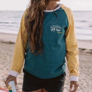 Riser Langarmshirt - Blaue Koralle