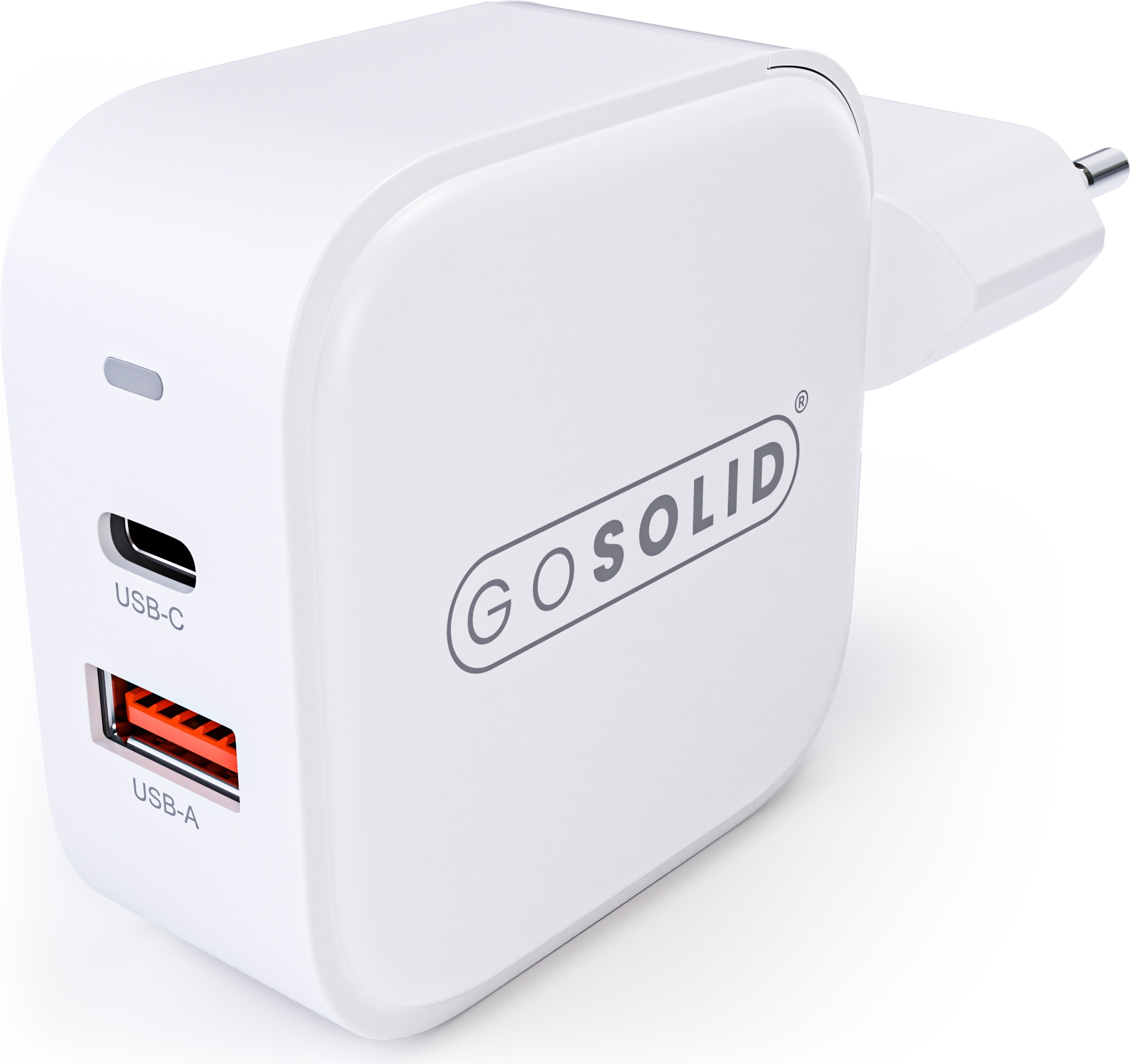 GO SOLID! Schnellladegerät kompatibel mit GaN2 45W (1x USB QC3.0, 1x USB-C PD3.0) – Bild 2
