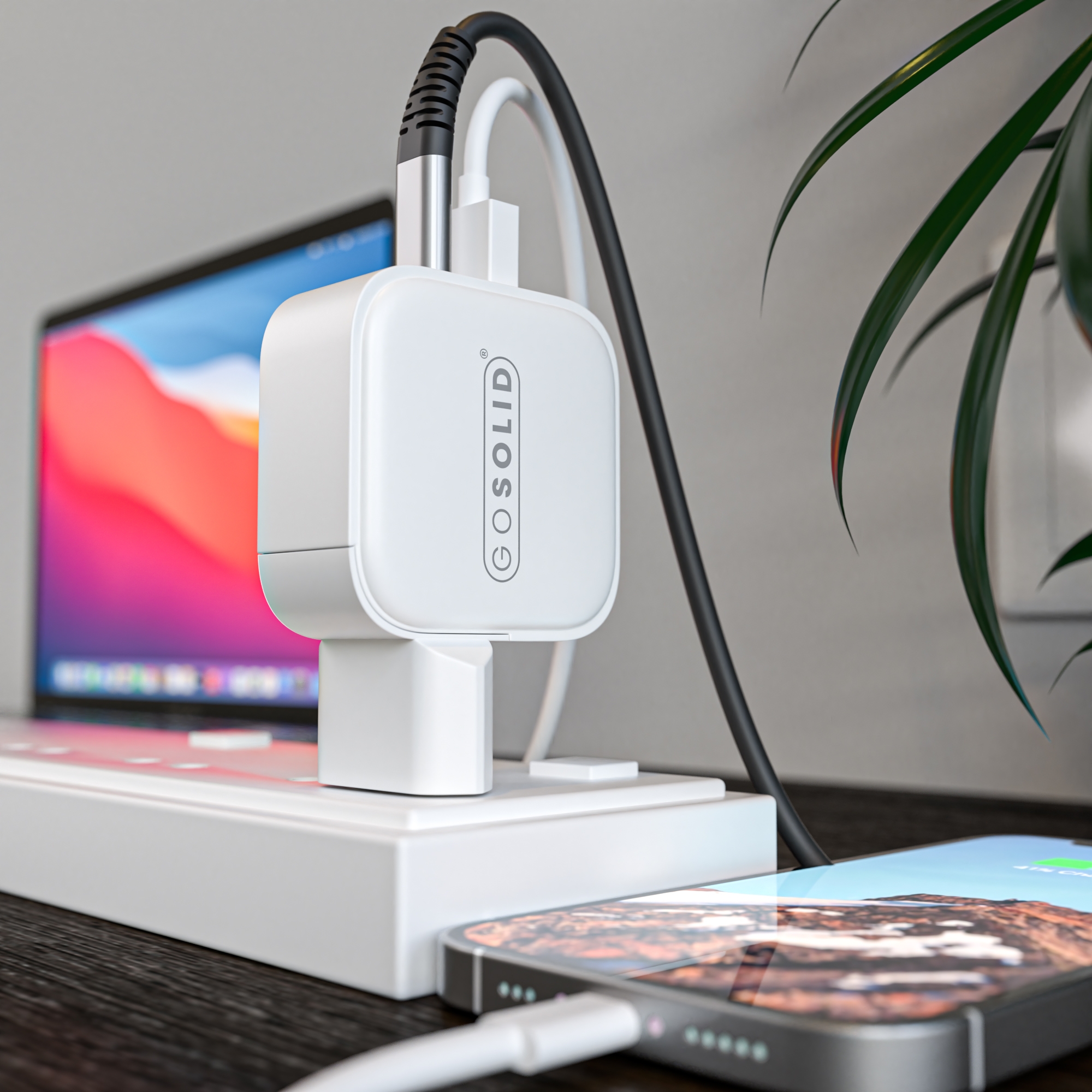 GO SOLID! Schnellladegerät kompatibel mit GaN2 45W (1x USB QC3.0, 1x USB-C PD3.0) – Bild 6